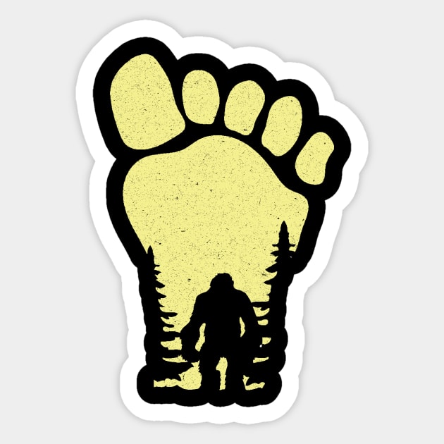 Bigfoot Footprint Sticker by The WYLD Tribe